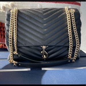 Rebecca Minkoff Black Edie shoulder bag large